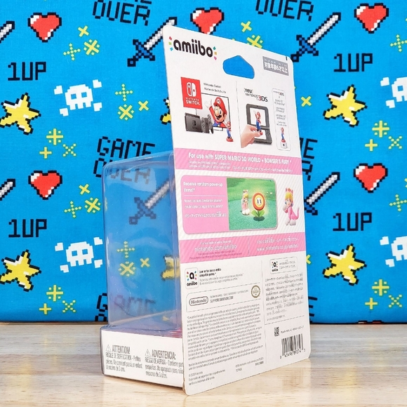 Amiibo Super Mario 3D World Princess Cat Peach Nintendo Switch & 3DS Collectible - Picture 5 of 9